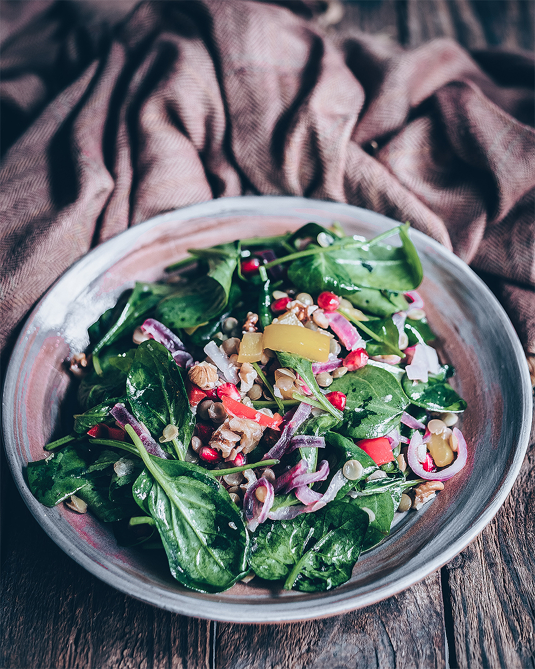 Warm Baby Spinach Salad
