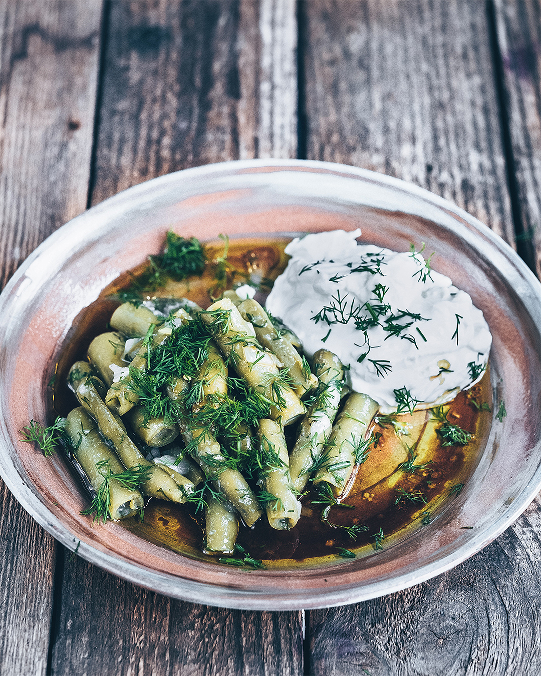 Braised Fava Beans with Molasses and Olive Oil