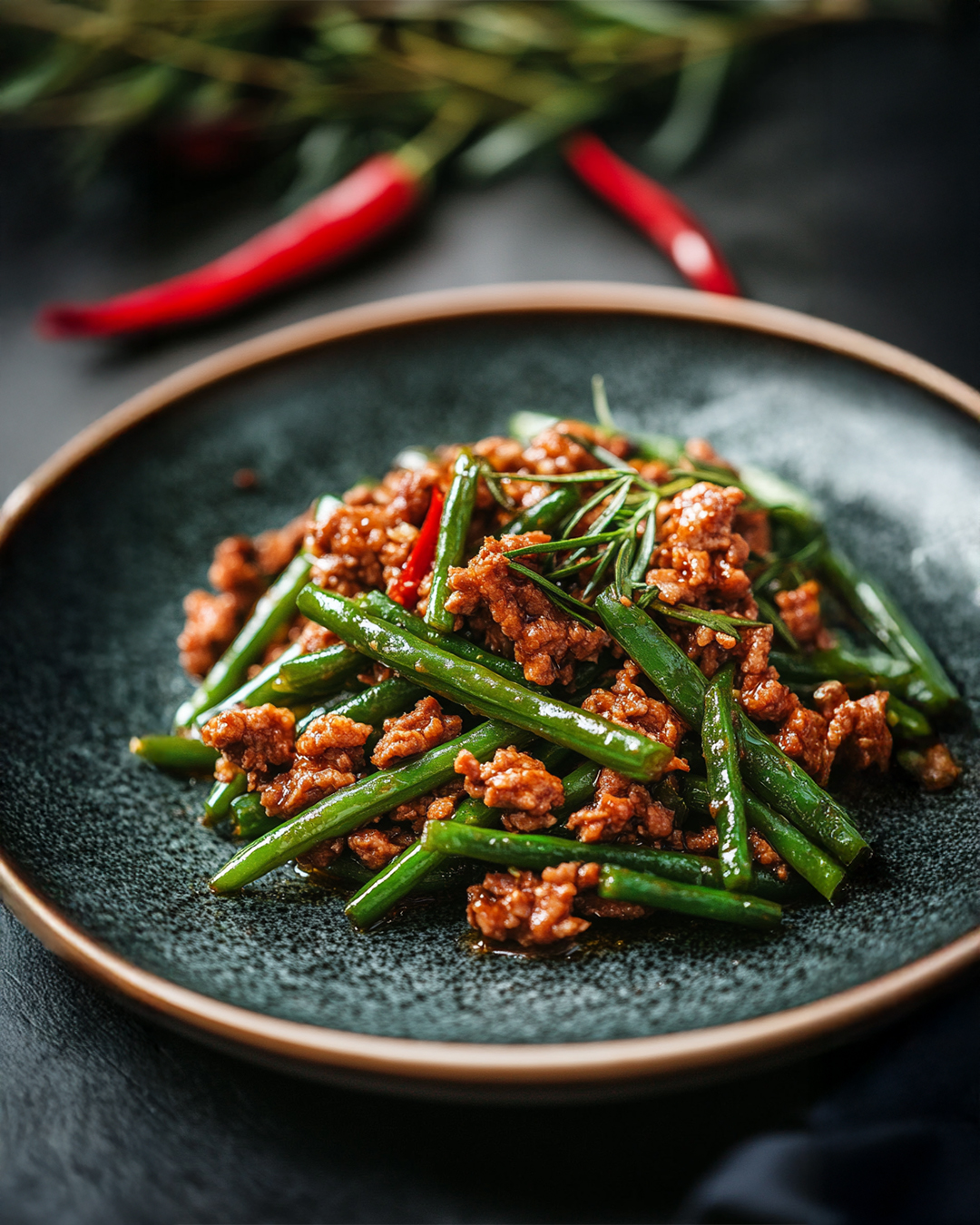 Green Beans with Ground Beef